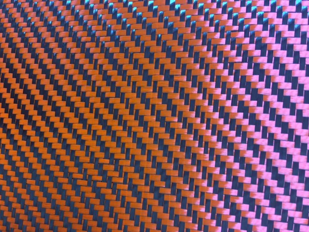 Crepe Pan Carbon - Tela híbrida de fibra de aramida