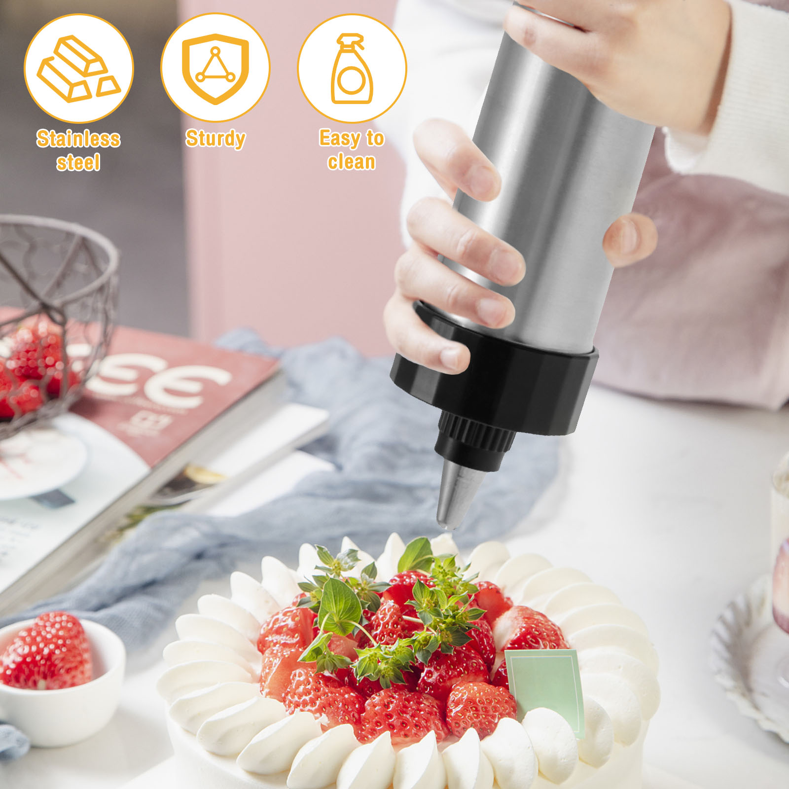 Kit de pistola de prensa de ga - Churros Maker Gun reseña y precio