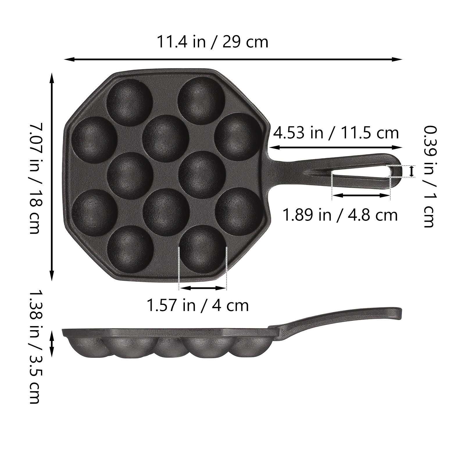 Sartén de hierro fundido para  - Takoyaki Grill Plate reseña y precio