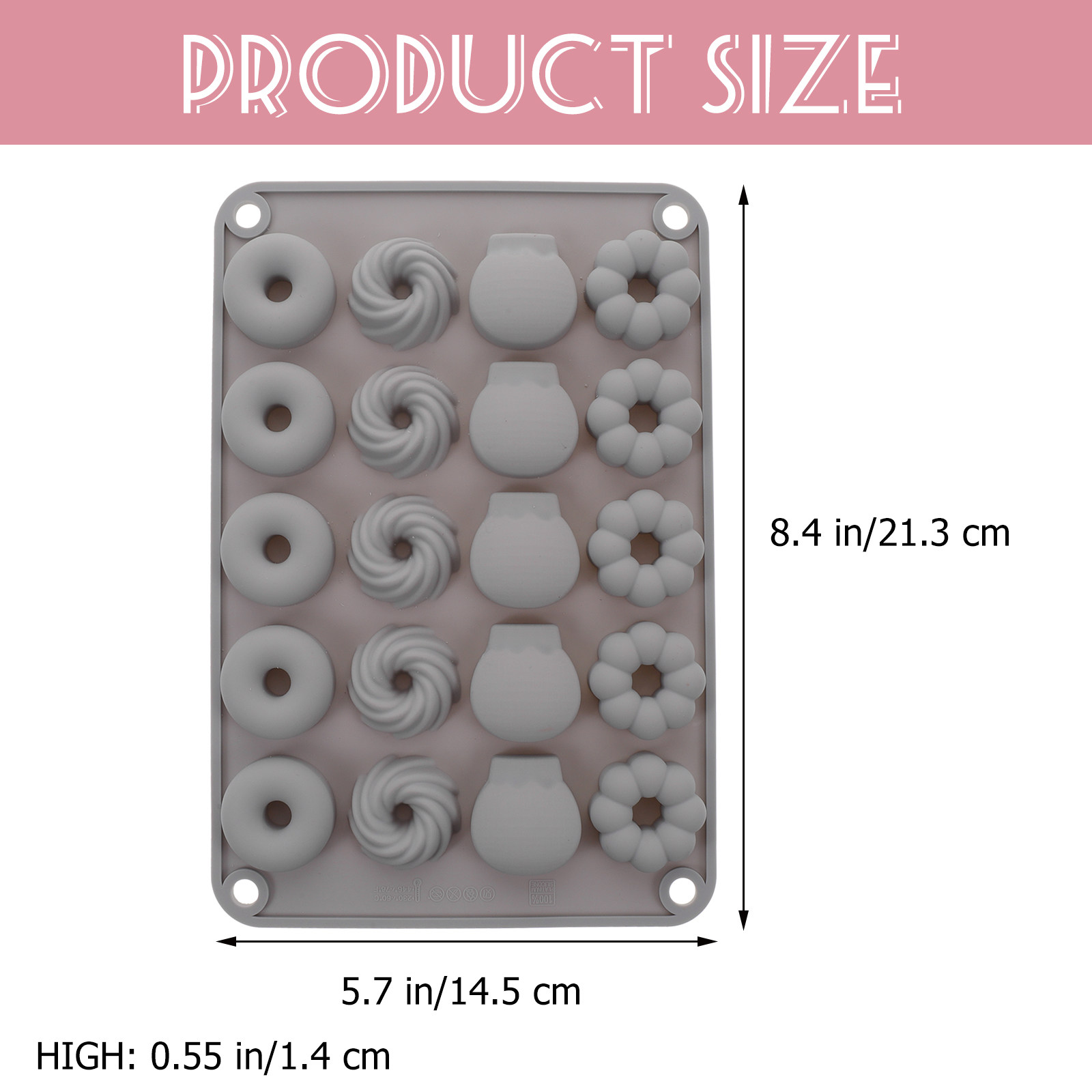 Mini Molde de Silicona para Do - Donut Mold Silicone reseña y precio