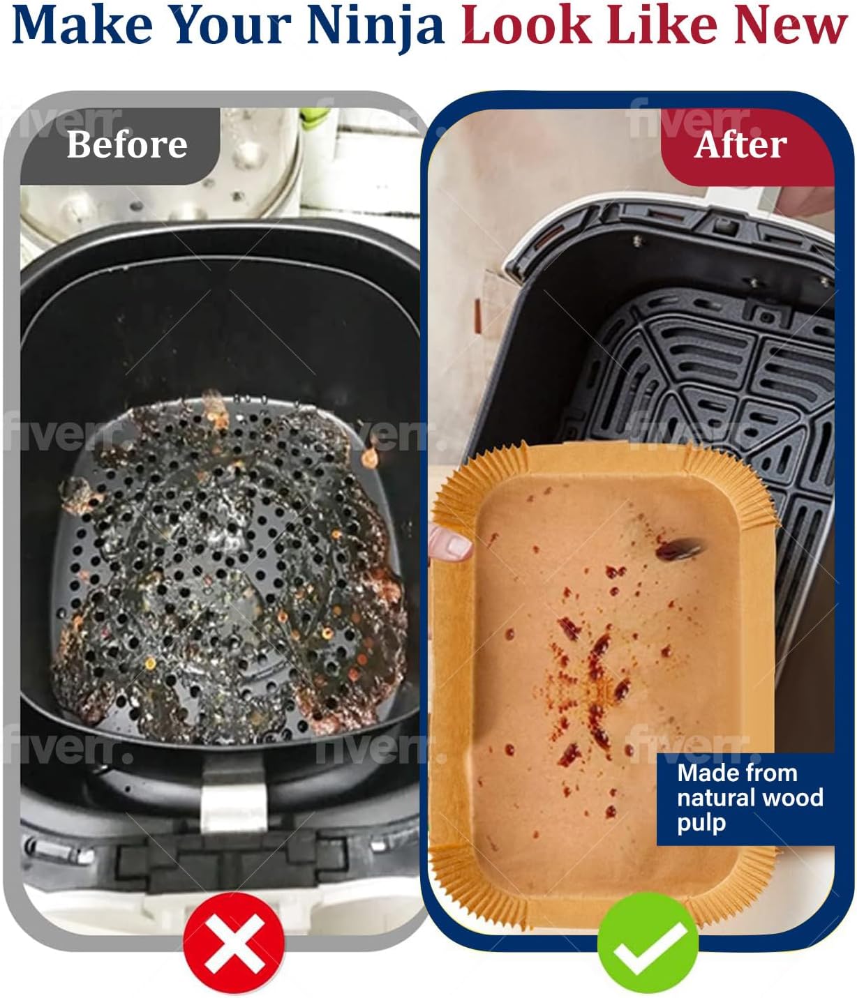 Freidora de aire, papel para h - Ninja Air Fryer Af300 reseña y precio